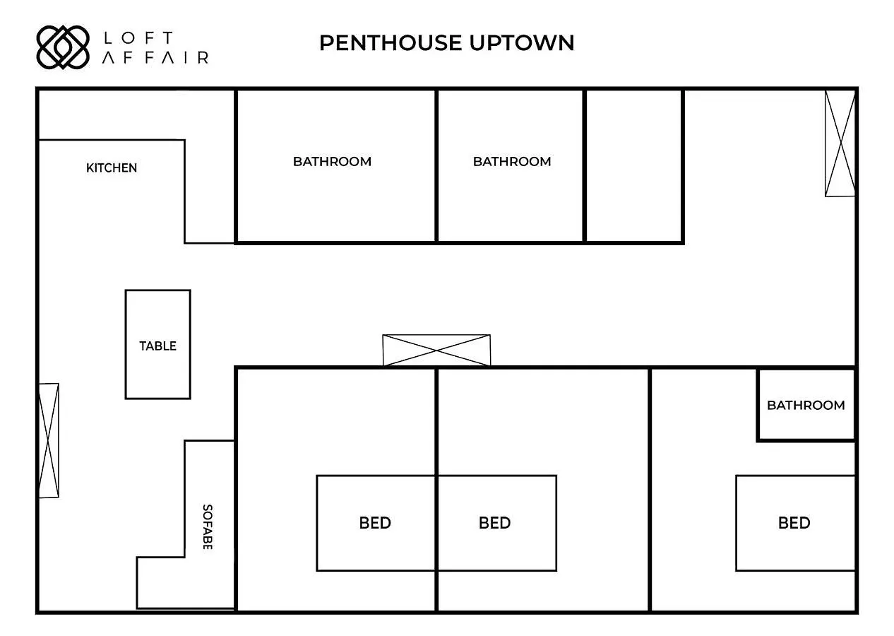 Penthouse Uptown - Loftaffair Apartment Krakow